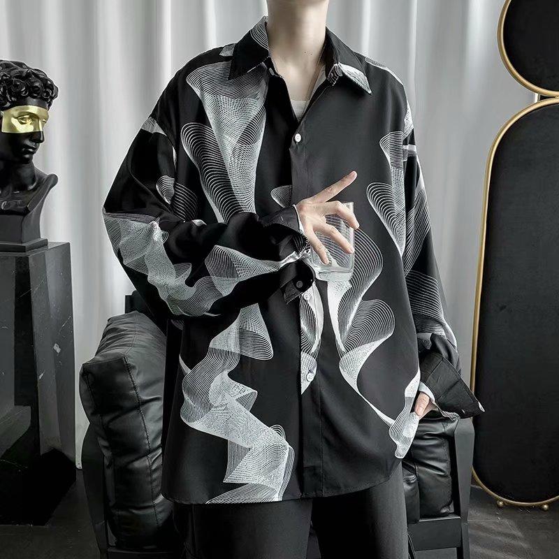 Áo sơ mi tay dài dáng rộng thời trang phong cách Hàn Quốc