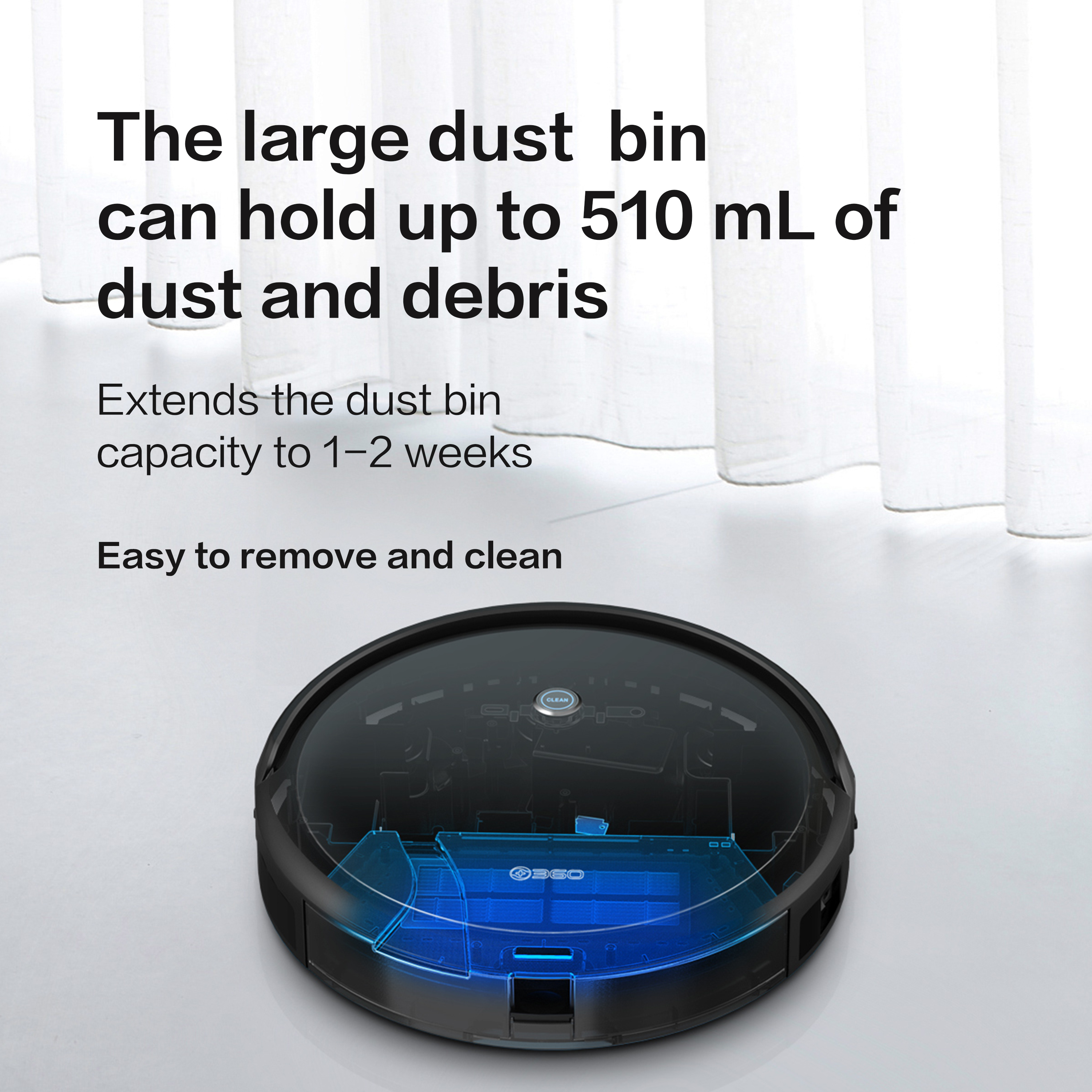 Robot hút bụi Vacuum 360 C50 - Robot Vacuum Cleaner Tự động thông minh  - Hàng Chính Hãng