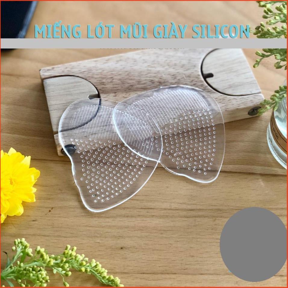 Miếng lót mũi giày silicon , lót giày cao gót massage bàn chân trước, êm chân, chống trơn trượt 21646c