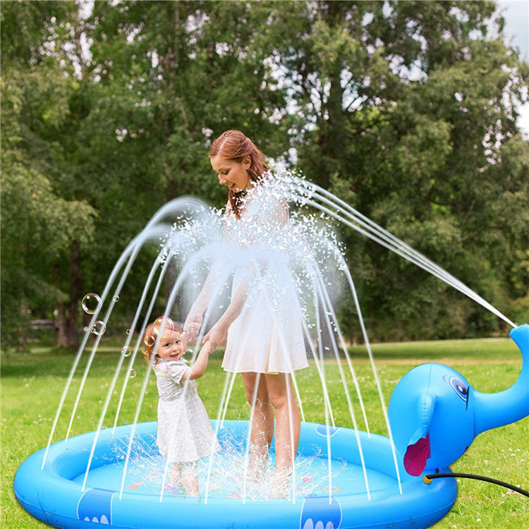 Đài Phun Nước Chú Voi Con Té Nước Tại Nhà Ganapoco 3 in 1 Splash Kids - Home and Garden