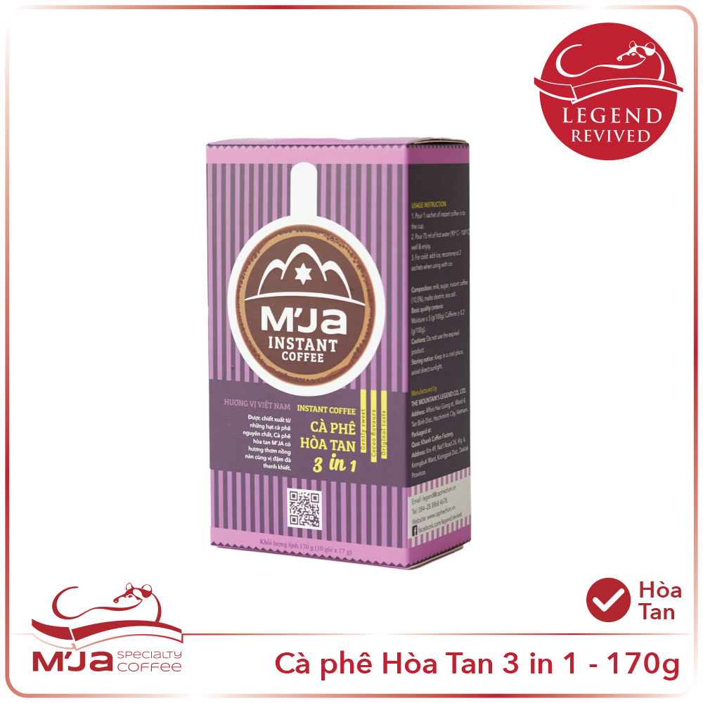 Cà phê M'ja Hòa tan Instant Coffee 170g