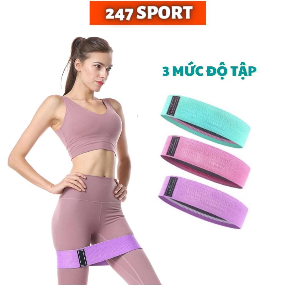 Dây kháng lực tập gym tập mông dây miniband LATEX đàn hồi tập gym đùi, chân, tay