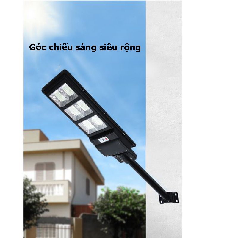 Đèn LED Năng Lượng Mặt Trời - Cảm Biến Chuyển Động Thông Minh - Ánh Sáng Trắng - Tiêu Chuẩn IP65 Chống Thấm Nước - 3 Mức Công Suất - Hàng Cao Cấp Có Điều Khiển Từ Xa