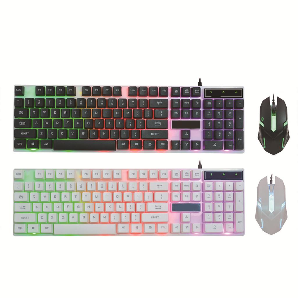 Gaming Keyboard Mouse Combo Set RGB LED Backlight