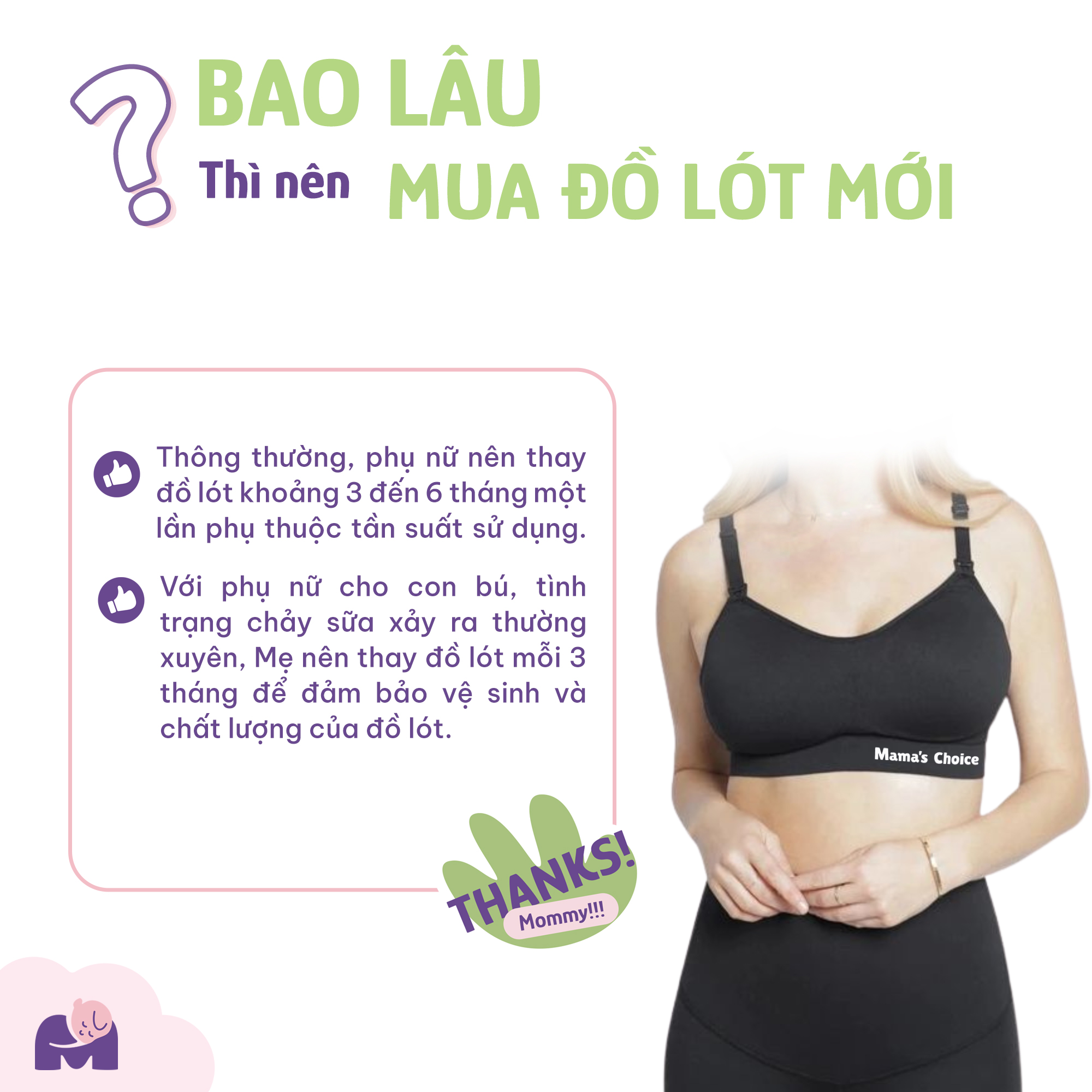 Áo Ngực 3in1 Mama's Choice, Cho Bà Bầu, Cho Con Bú, Dùng Máy Hút Sữa Không Dây, Chống Chảy Sệ, Giúp Nâng Đỡ Bầu Ngực Ngực