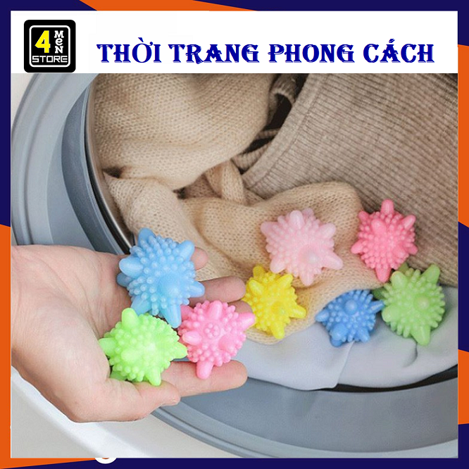 Bóng Giặt Combo 10 Quả Cầu Gai Giặt Quần Áo, Banh Giặt Quần Áo- Giảm Nhăn , Làm Sạch Quần Áo Hiệu Quả