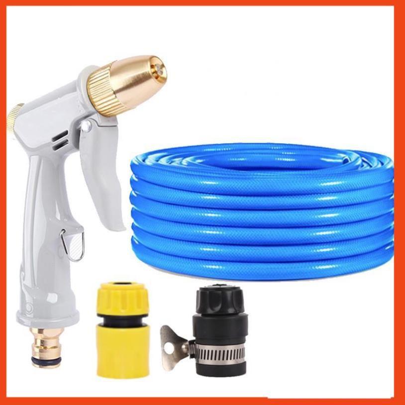 Bộ dây vòi xịt nước rửa xe, tưới cây tăng áp 3 lần, loại 20m 206846