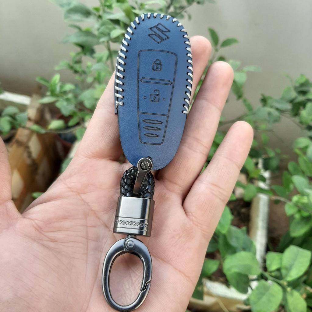 Bao da chìa khóa SUZUKI Swift, Ciaz, Vitara, Ertiga. Da thật, bảo hành 24 tháng, có khắc tên và sdt