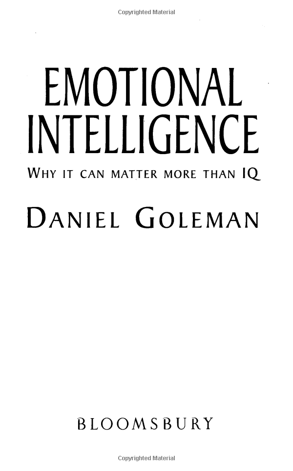 Emotional Intelligence: Why It Can Matter More Than IQ