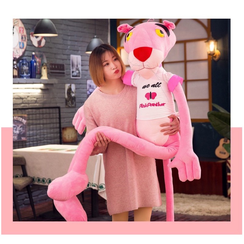 THÚ BÔNG BÁO HỒNG PINK PANTHER KHỔNG LỒ