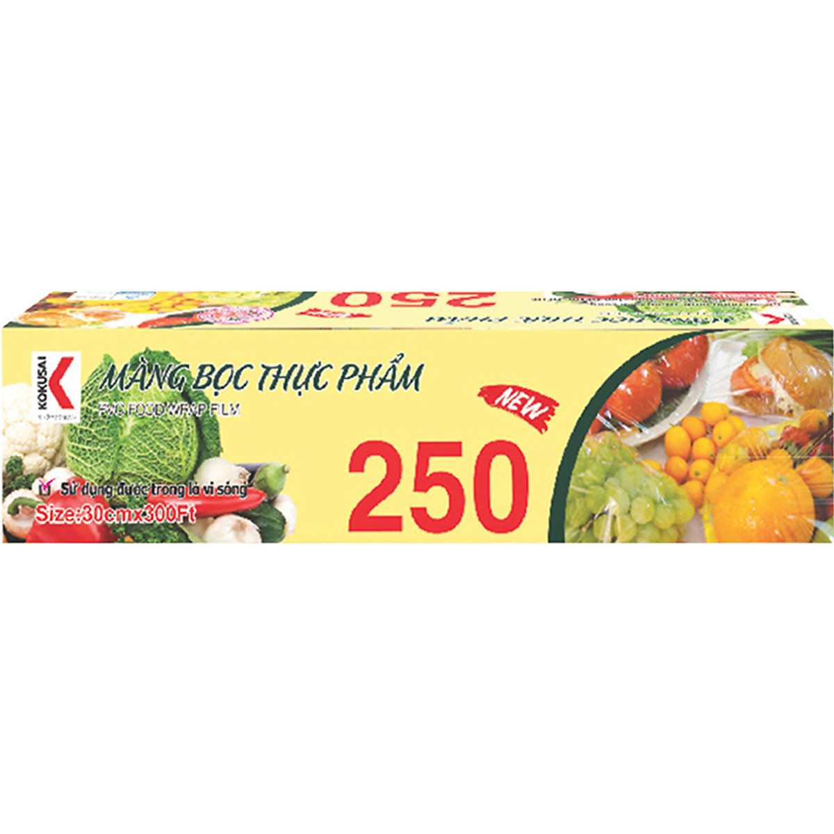 MÀNG BỌC THỰC PHẨM KOKUSAI size 30CM X 250  - Bao Bì Khả Anh