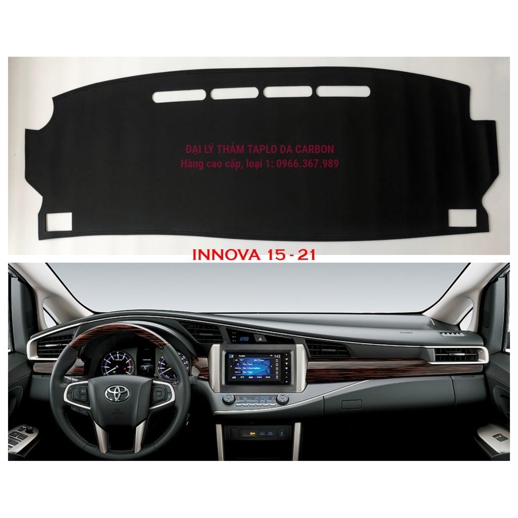 Thảm Taplo Da vân Carbon cao cấp xe TOYOTA INNOVA
