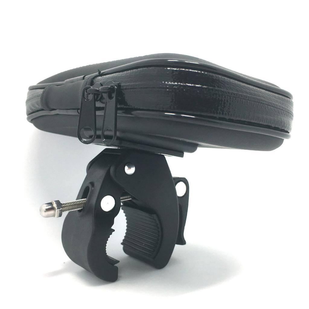 Waterproof 5.5'' Phone Handlebar Mount Holder Bag With Clamp Plastic