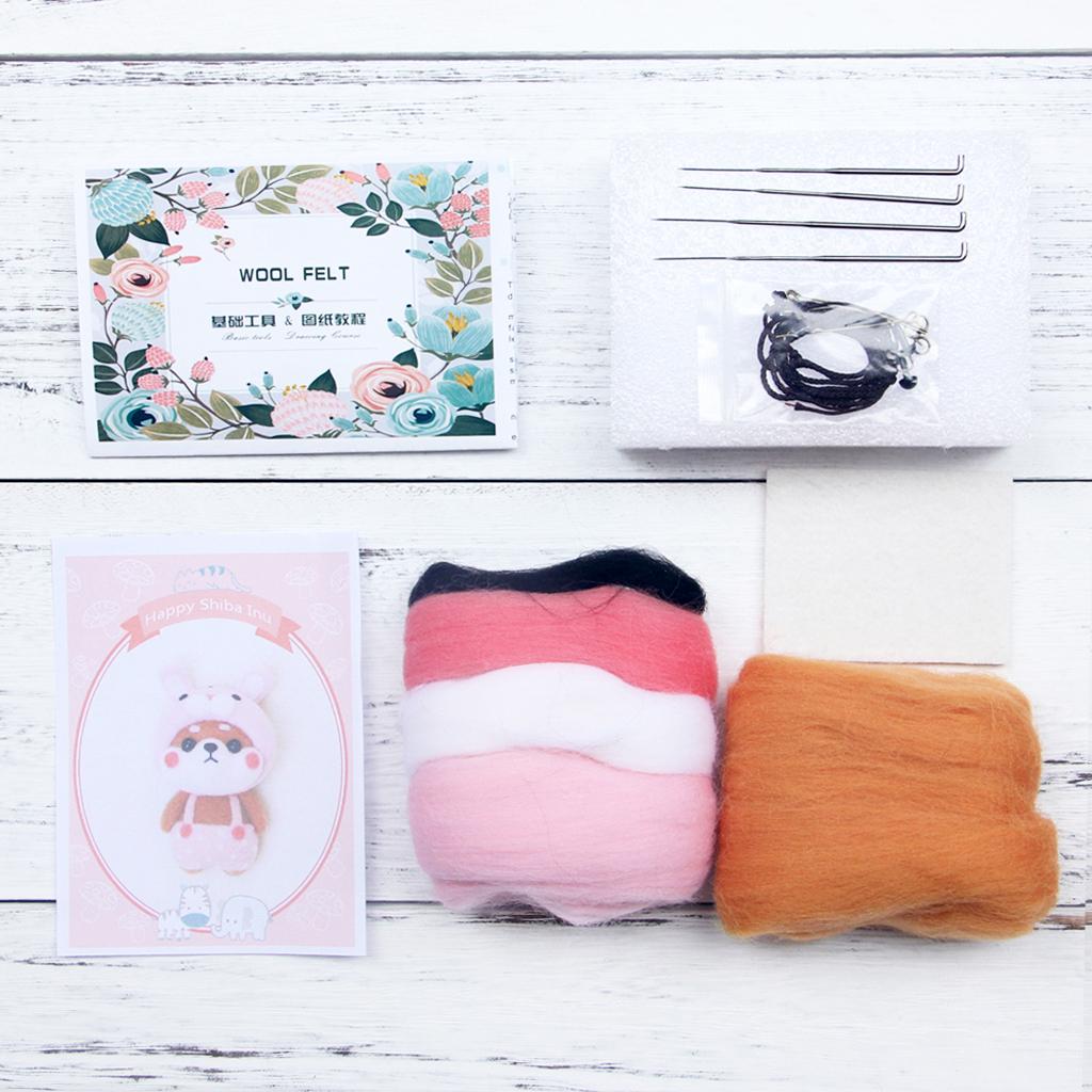 DIY Lovely Animal Needle Felting Kit for Beginners Kids