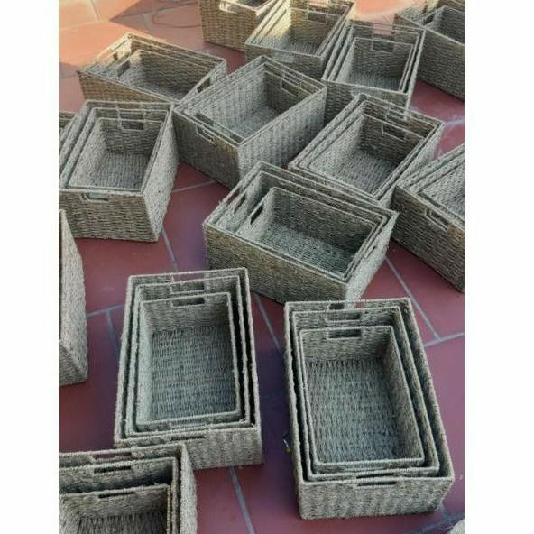 Khay đựng đồ cói sẻ Combo bộ 3 sản phẩm
