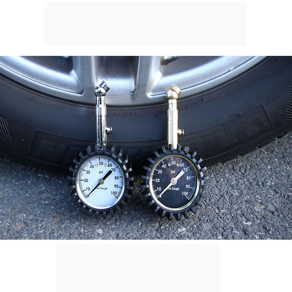 Car Motorcycle Tire Pressure Gauge 100psi Professional Mechanical Tire Gauge