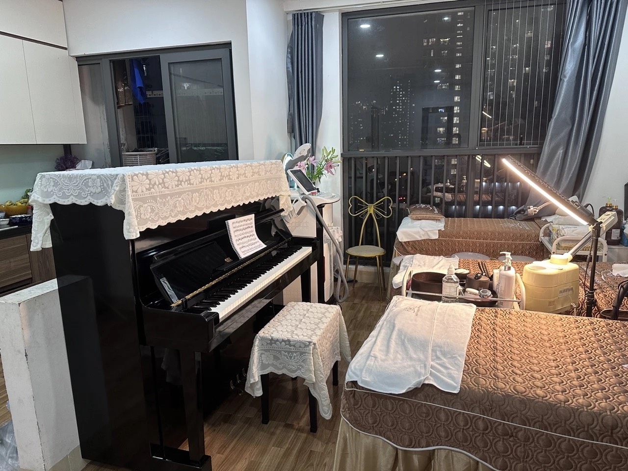 Khăn phủ đàn piano cơ đàn piano điện tử 88 phím phong cách Châu Âu cổ điển sang trọng chống bụi chống xước