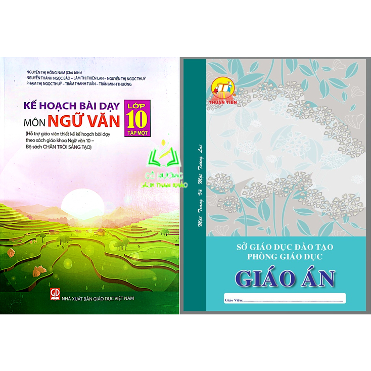 Sách - Kế hoạch bài dạy môn Ngữ văn lớp 10 - tập hai (bộ Chân trời sáng tạo)+Bán kèm sổ giáo án A4 (KL)