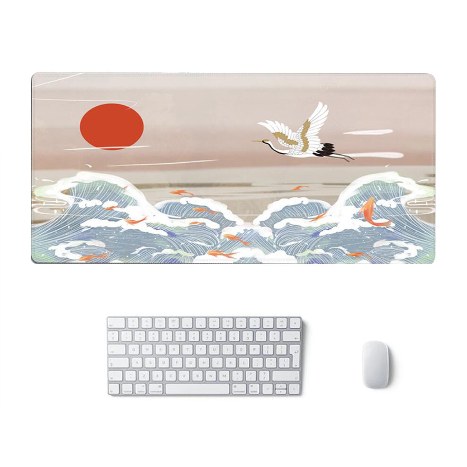 Classical Retro Chinese Style 90x40cm Large Mouse Pad Keyboard Mat A