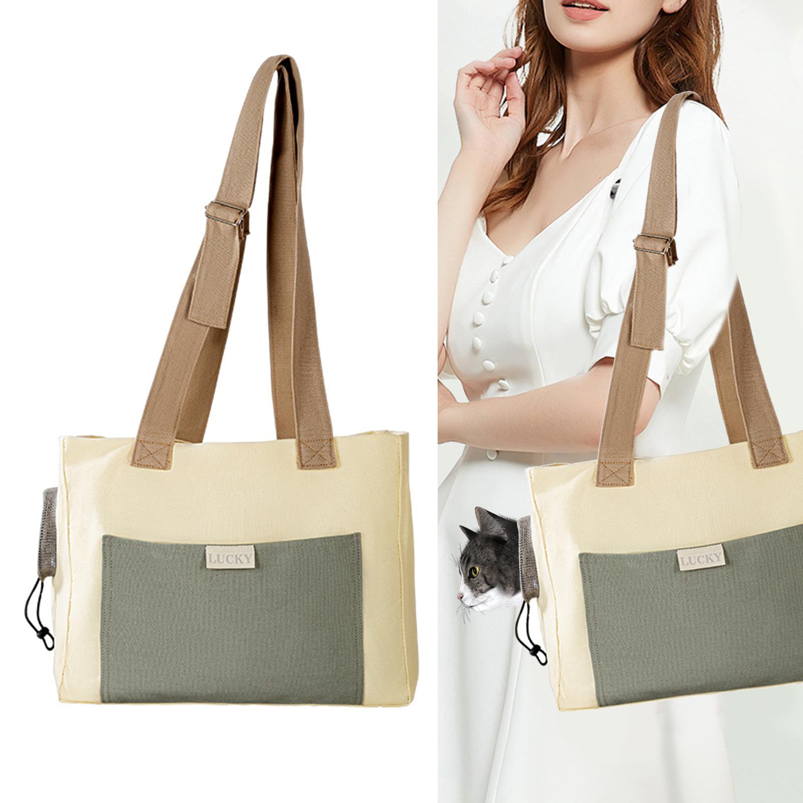 Cat Carrier Bag with Shoulder Strap for Small Dog Cat Pet Carrying Chest Bag