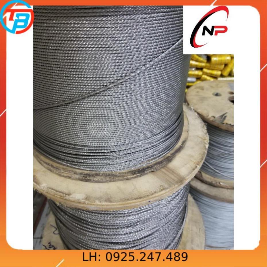 100 Mét cáp INOX 304 3mm chống rỉ sét,ăn mòn cực tốt.Làm dây phơi quần áo,trang trí nhà cửa....kimkhinhatphat