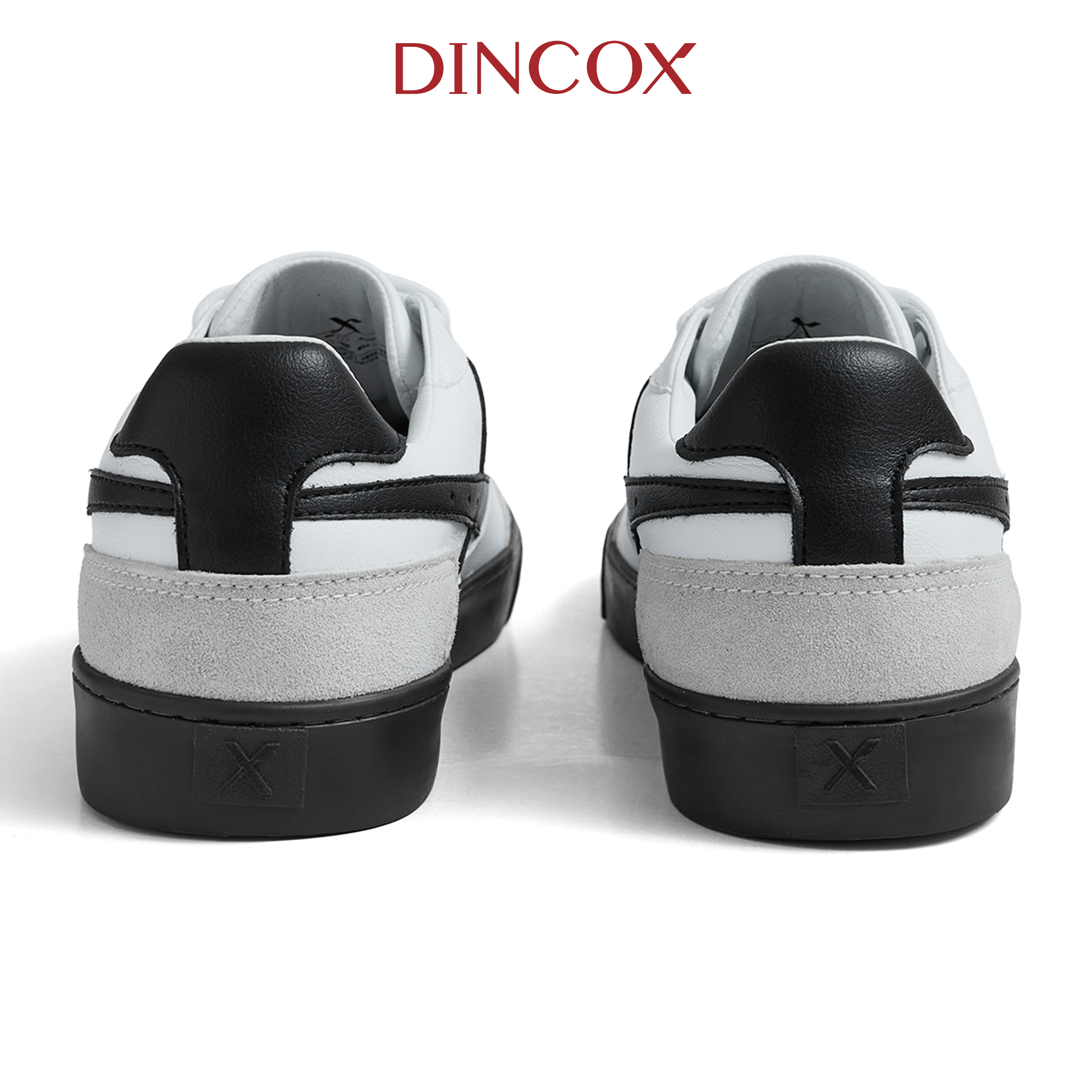 Giày Da Sneaker Nam Nữ DC39 Oreo Dincox Shoes Đế Bằng - Microfiber Leather