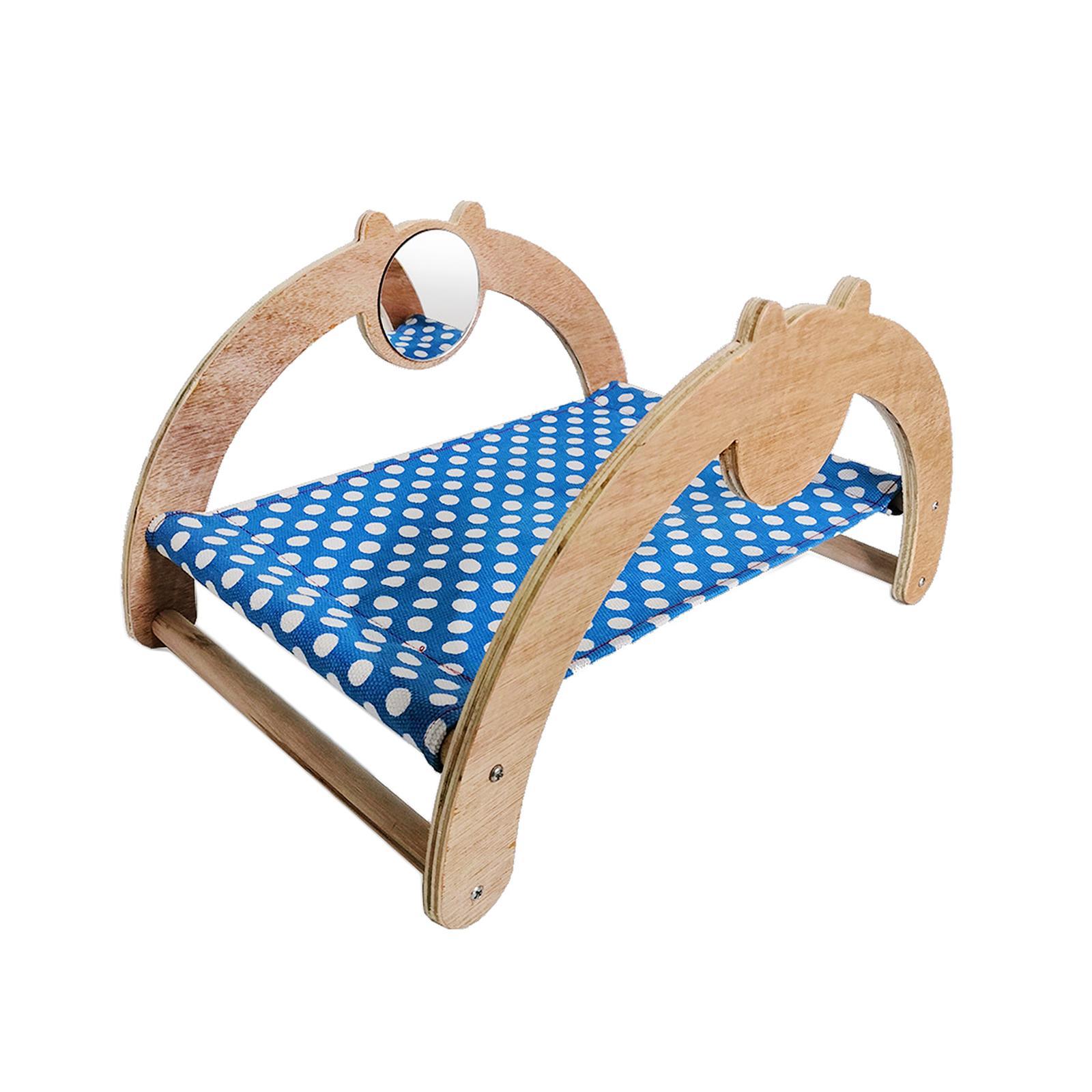 Guinea Pig Hammock Hamster Shaker Bed Portable Small Animal Bed Guinea Pig Wooden Bed Nest for Dwarf Rabbits Hamsters Ferrets