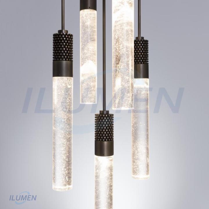 Đèn Thả Trần Phòng Khách Thủy Tinh Đèn Thả Sea Urchan Trang Trí Nhà Hàng Khách Sạn Chung Cư