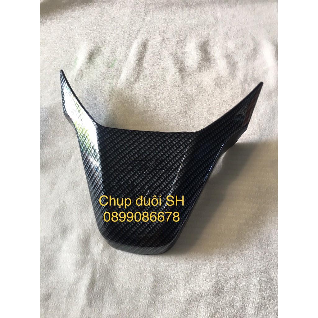 Ốp Chụp Đuôi (Cóc Đèn) Carbon Dành Cho Honda Sh 2017, Sh 2018, Sh 2019 - Phụ Kiện Đồ Chơi, Ốp Trang Trí, Bảo Vệ Honda Sh Cacbon