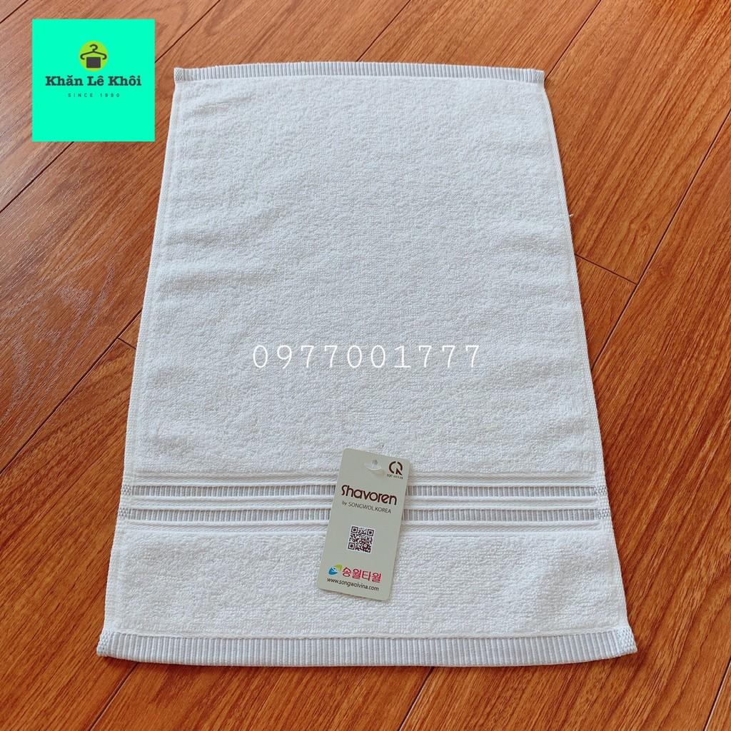 Khăn mặt Trắng Hàn Quốc chính hãng SONGWOL cao cấp -
