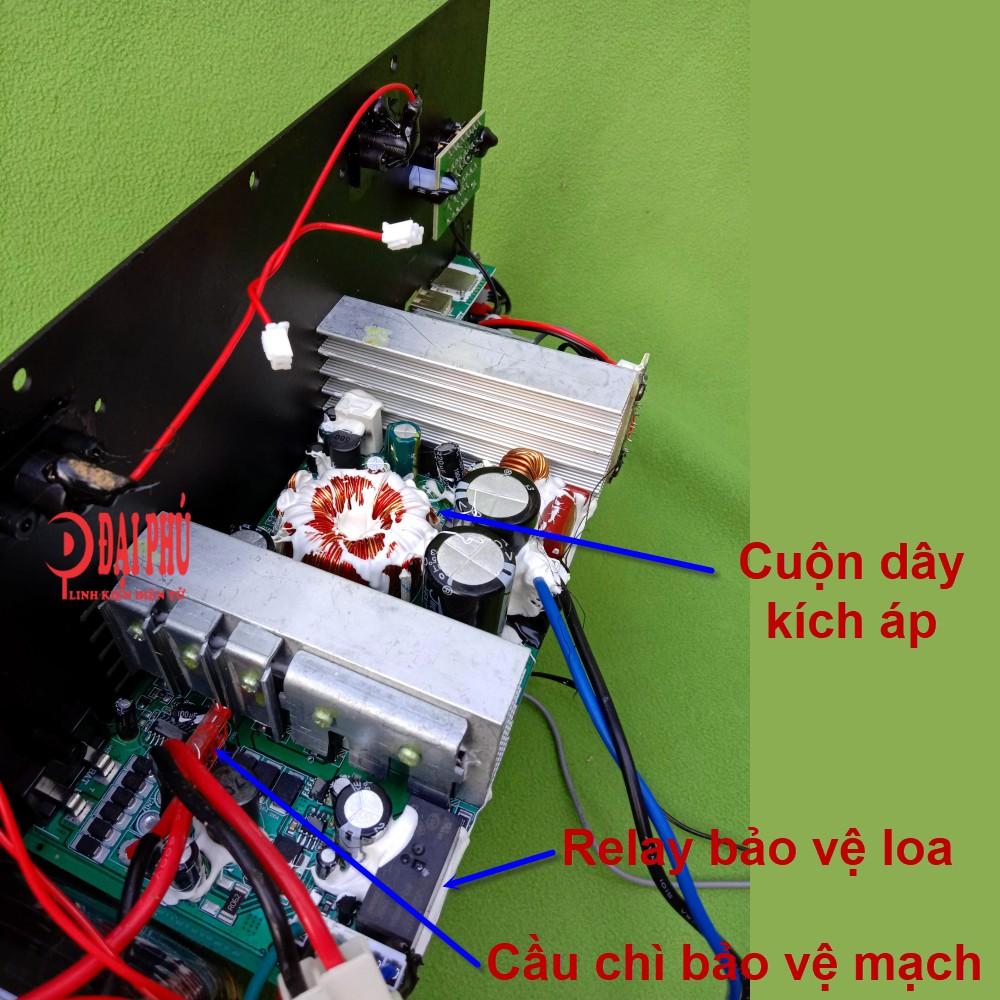 Mạch loa kéo Reverb Echo + Chống hú công suất lớn chuyên loa kéo 5 tấc đôi, 6 tấc đôi cao cấp - âm thanh cực mạnh