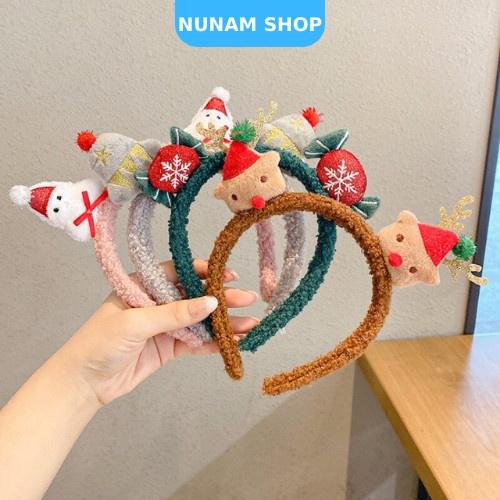 Băng đô cài tóc lông cừu noel giáng sinh đáng yêu xinh xắn Nunam Shop