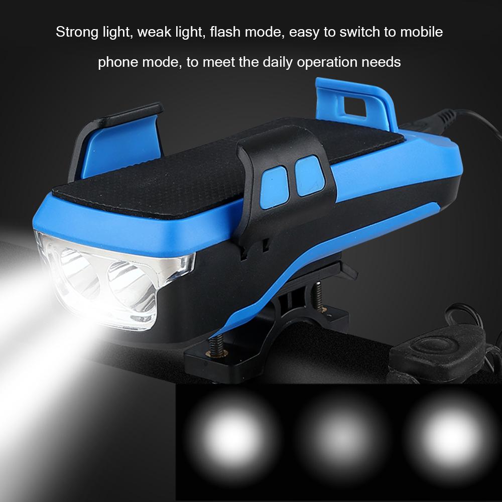 Đèn xe đạp đa năng với giá đỡ điện thoại