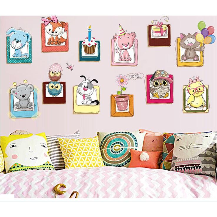 Decal trang trí tường Khung Tranh vui nhộn cho Bé