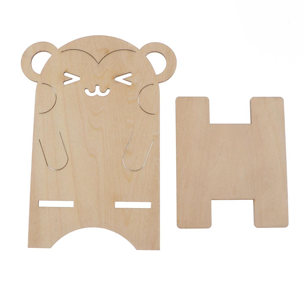 Dễ Thương Gỗ Điện Thoại Giá Nhiệt Chống Thảm Cốc Miếng Lót Hàng Thủ Công Trang Sức Hiển Thị Giá Đỡ