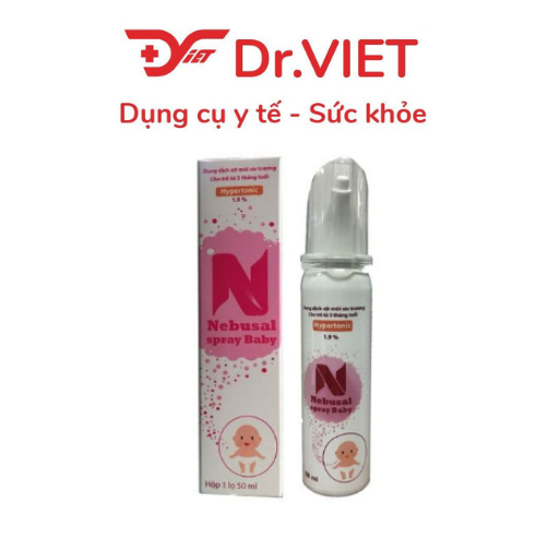 Dung dịch xịt mũi  baby Nebusal spay 1.9%