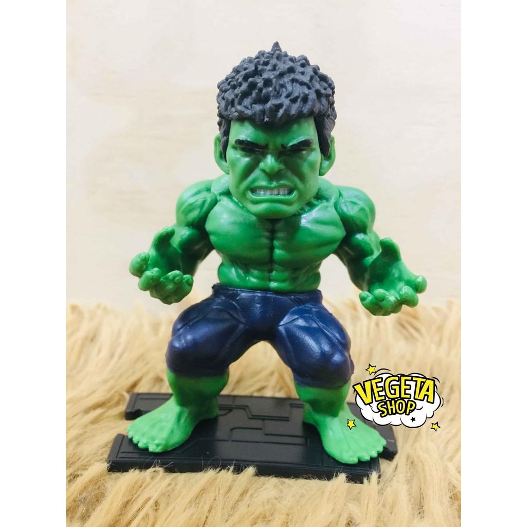 Mô hình Avengers Marvel - Trọn bộ 6 Biệt đội siêu anh hùng - Hulk Iron Man Suit Captain Thor Spider Man - Cao 10cm