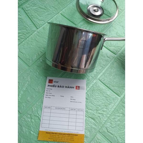 Nồi nấu bột quánh 3 đáy chống dính Fivestar inox 12cm,14cm