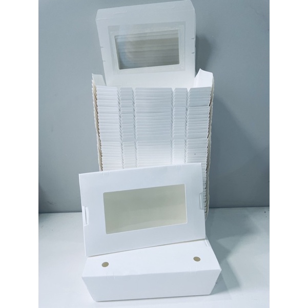 Set 50 hộp giấy đựng thức ăn 18 * 12 * 5 cm