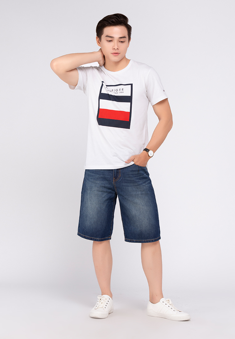 Quần Short Jeans Nam Thời Trang 202 - A91 JEANS - Xanh Đậm