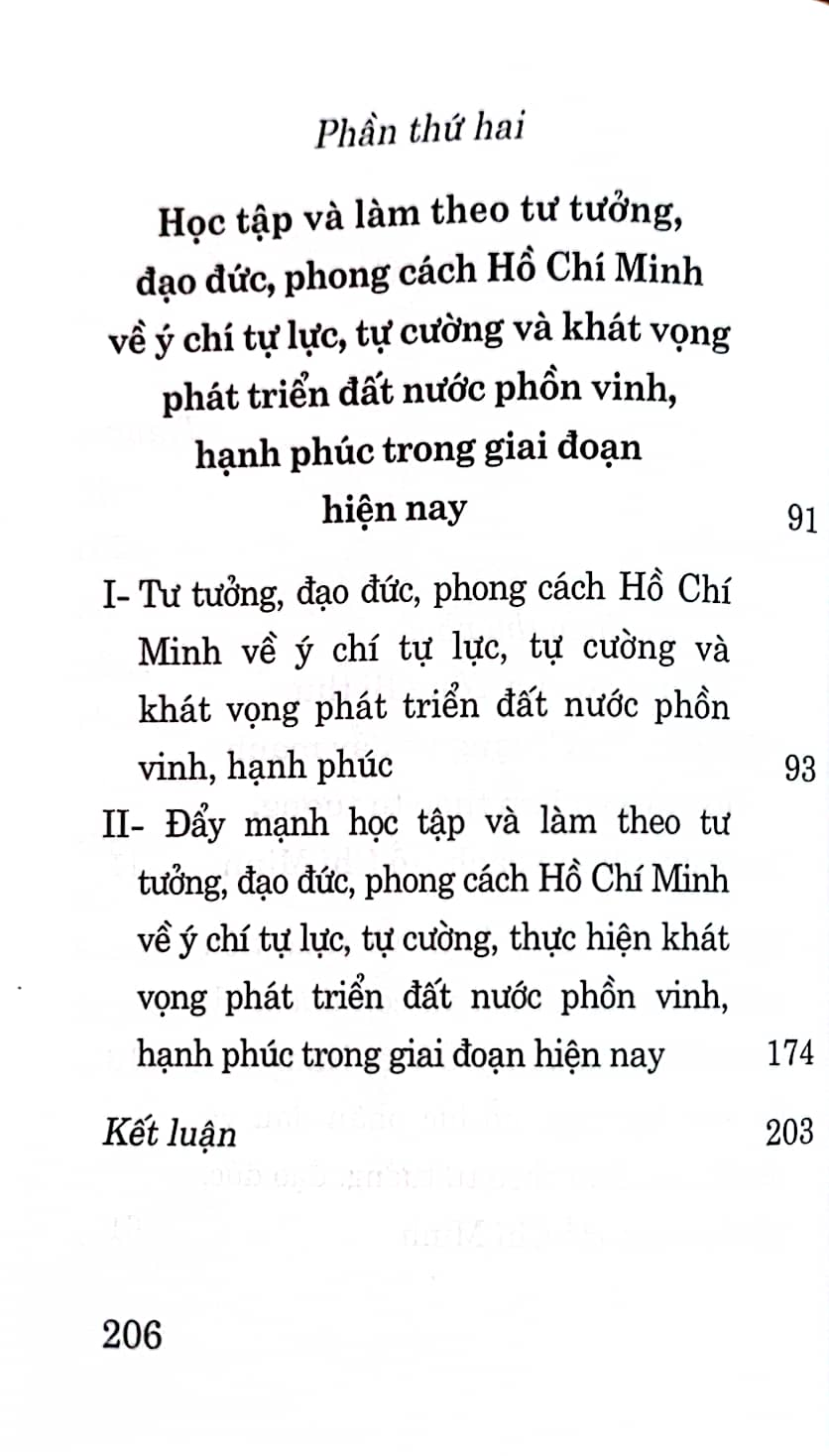 Học tập và làm theo tư tưởng, đạo đức, phong cách Hồ Chí Minh về ý chí tự lực, tự cường và khát vọng phát triển đất nước phồn vinh, hạnh phúc