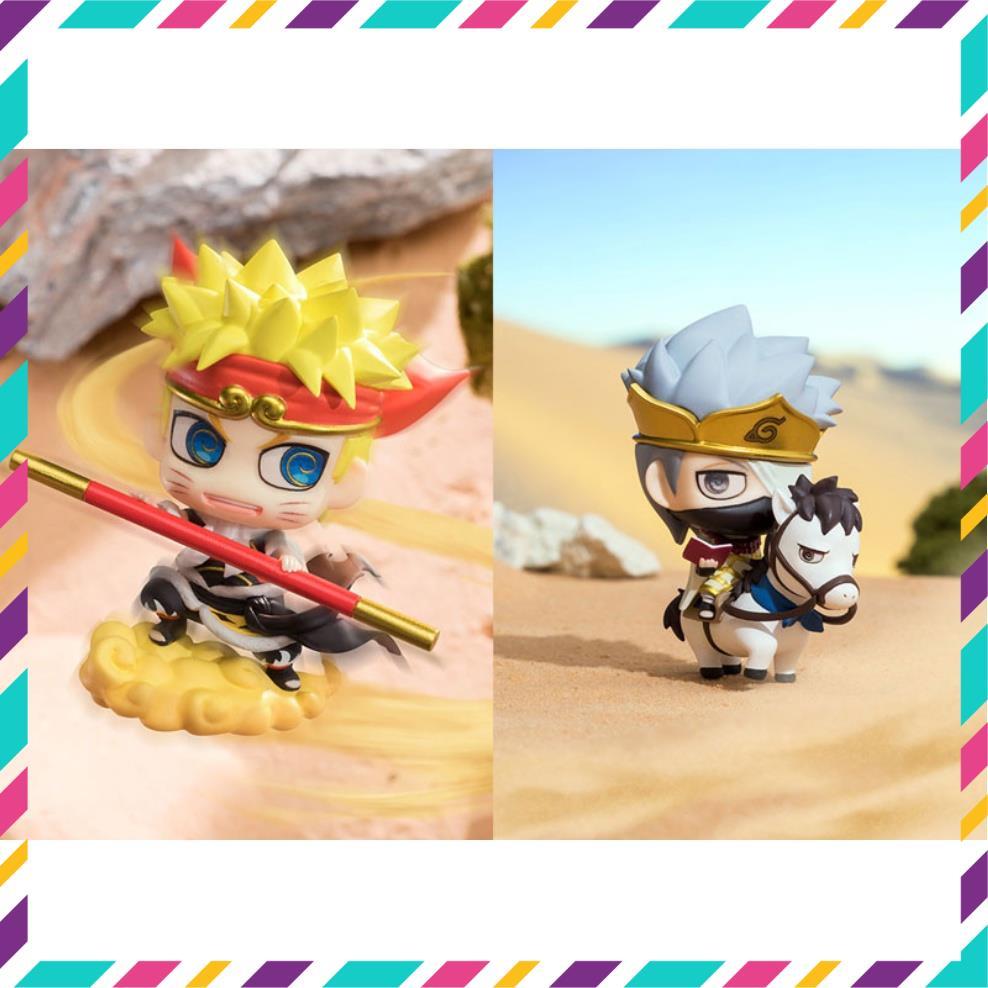 Mô Hình Naruto, Bộ 4 Nhân Vật Naruto, Kakashi, Sasuke, Sakura Cosplay Thầy Trò Đường Tăng Đi Thỉnh Kinh, Full Box