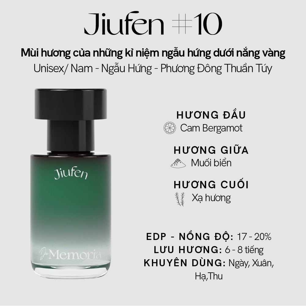 Nước Hoa De Memoria 30ml .#10 Jiufen