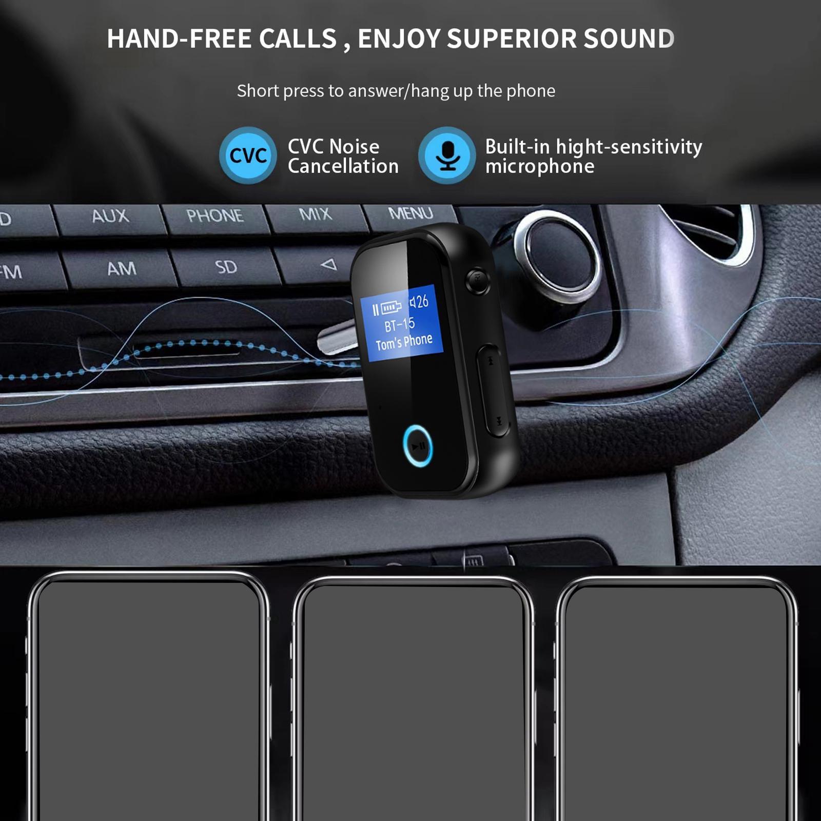 Portable Car Bluetooth Transmitter &amp; Receiver TV PC Phone Speakers Car Kit