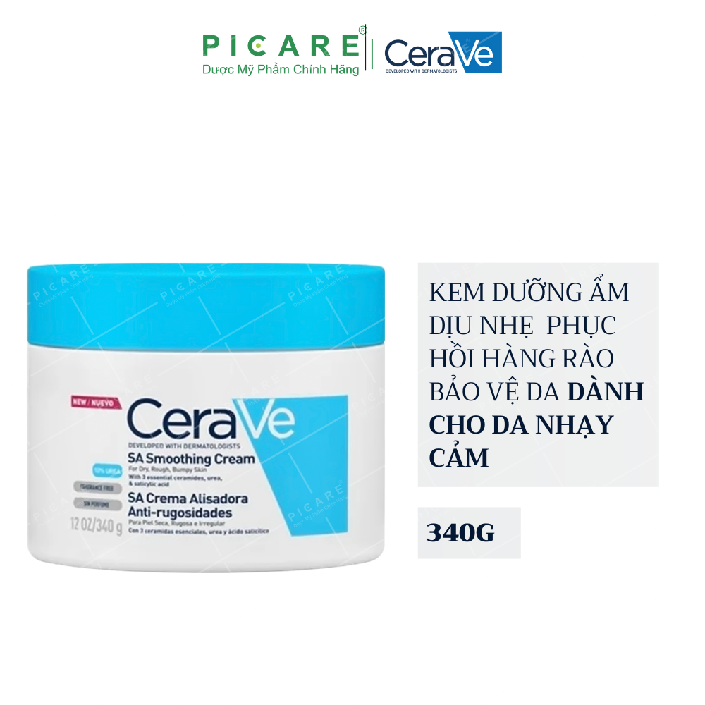 Kem Dưỡng Ẩm CeraVe SA Smoothing Cream Ure 10% 340g