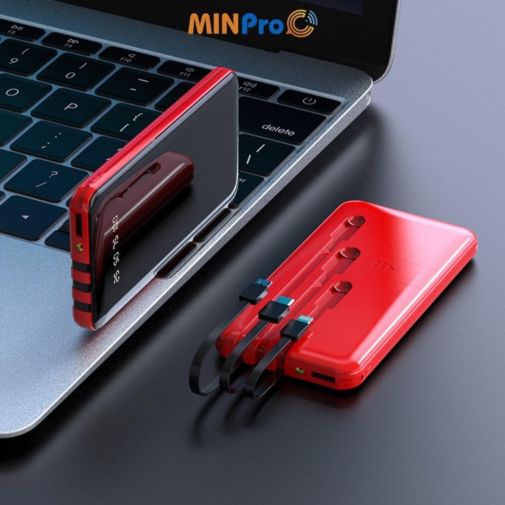 Pin Sạc Dự Phòng 30000mAh Cực Khủng Không Dây, Hỗ Trợ Sạc Nhanh Cho Xiaomi Samsung Oppo - MINPRO