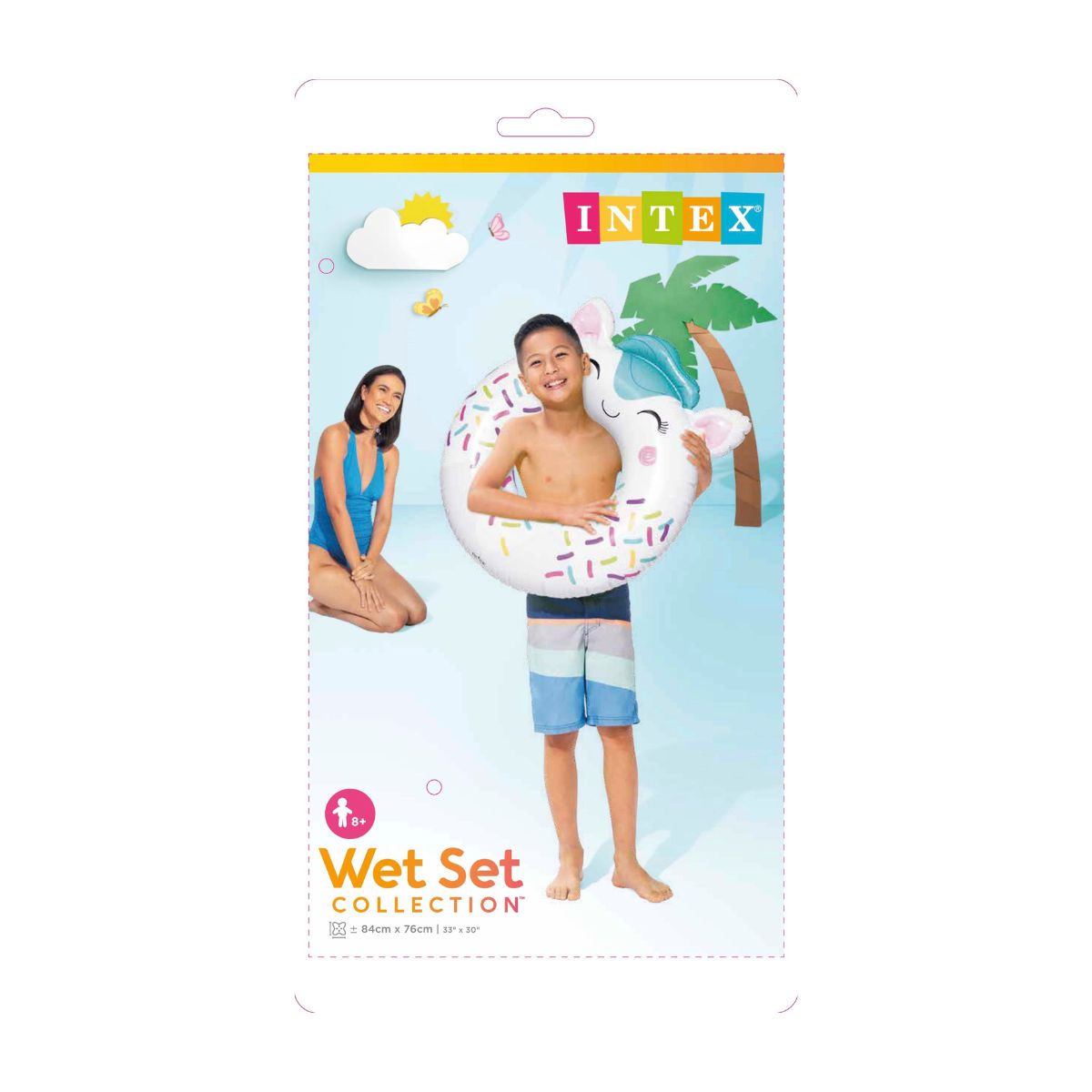 Phao Bơi Tròn Mèo Con Kitten INTEX C/59266 Cho Trẻ Từ 8 Tuổi Trở Lên