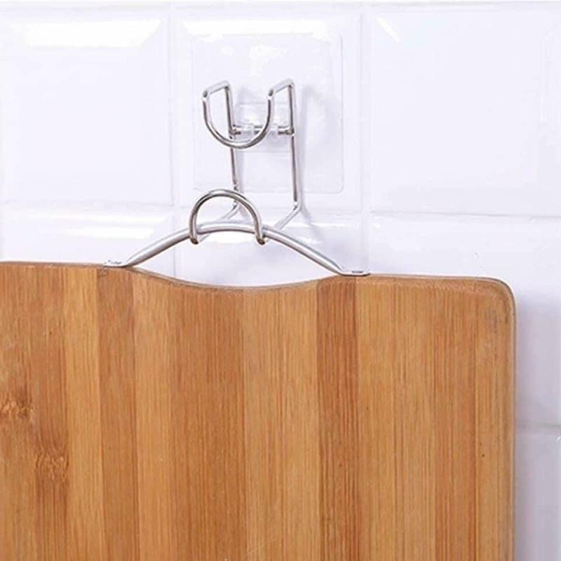Móc treo thau chậu dán tường set 3 cái