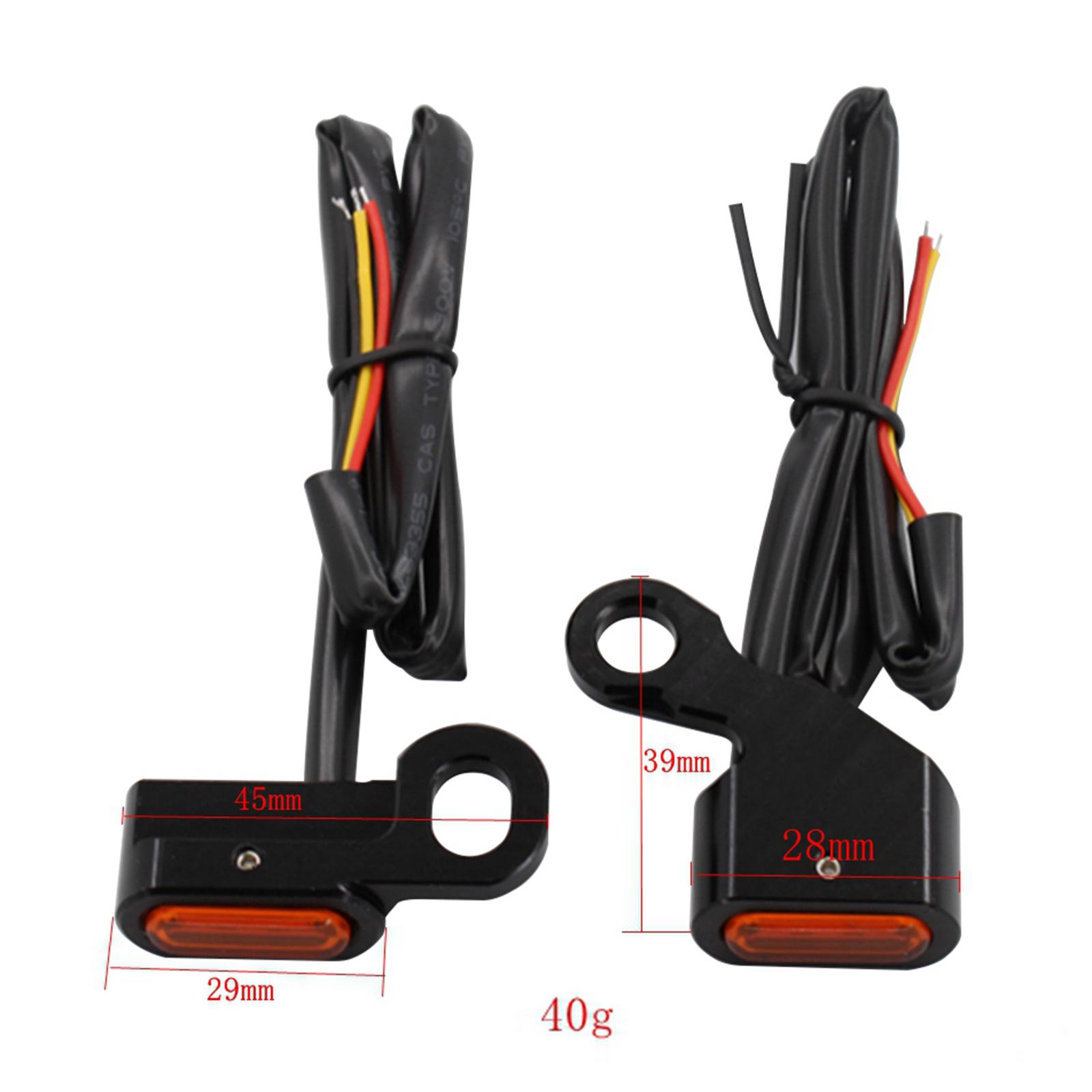 Motorcycle Front LED Mini Turn Signal Indicator Running Light Blinker Fit for Harley Softails  Sportsters,Good Replacement for Old or Broken One