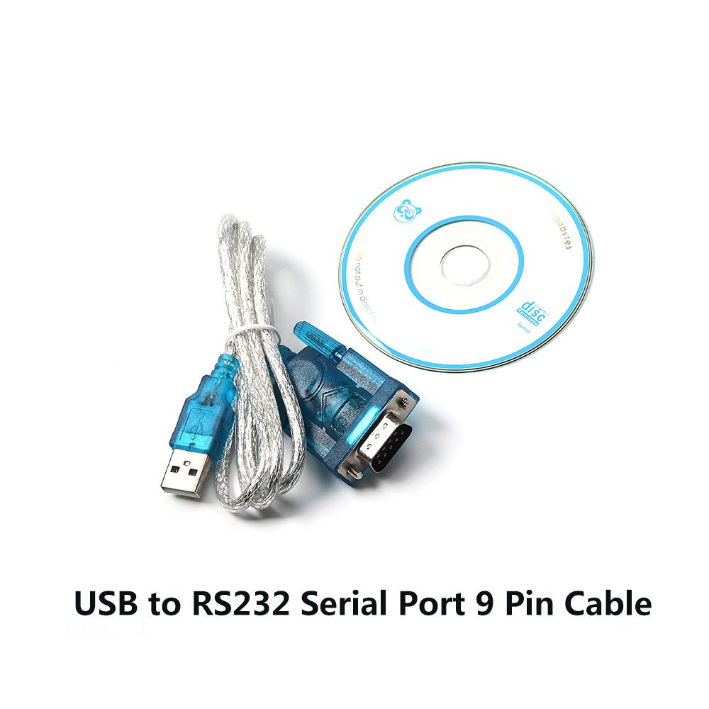 USB to RS232 Serial Port 9 Pin Cable Serial Port USB Wire With CD For Win98, 98SE, Me, 2000, XP, Mac OS8.6, Win7-32